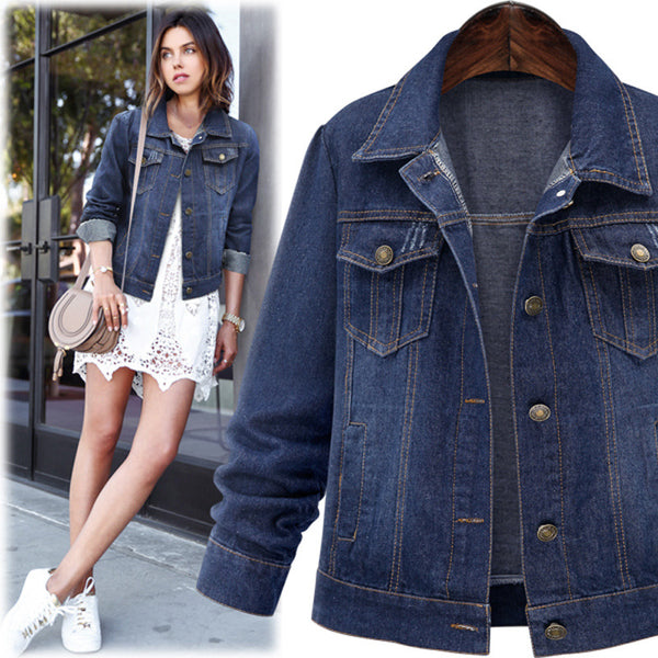 Women's short denim jacket