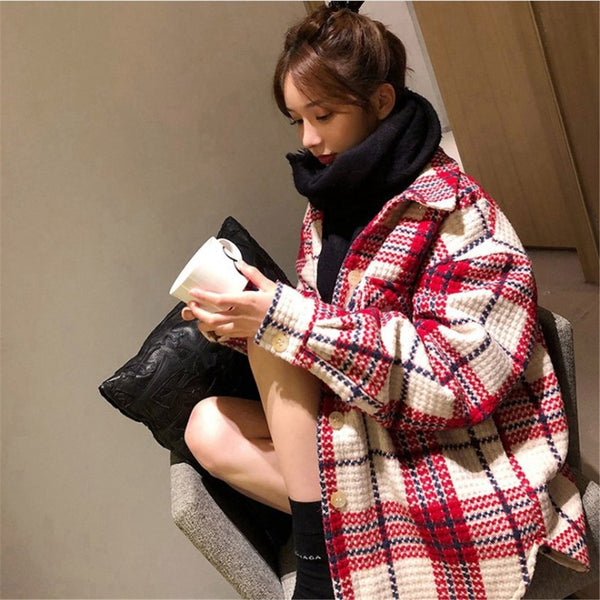 Women's Autumn And Winter Woolen Coat