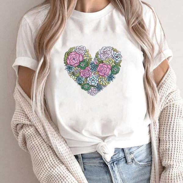 Printed Clothes New Cute Women's Clothing Top