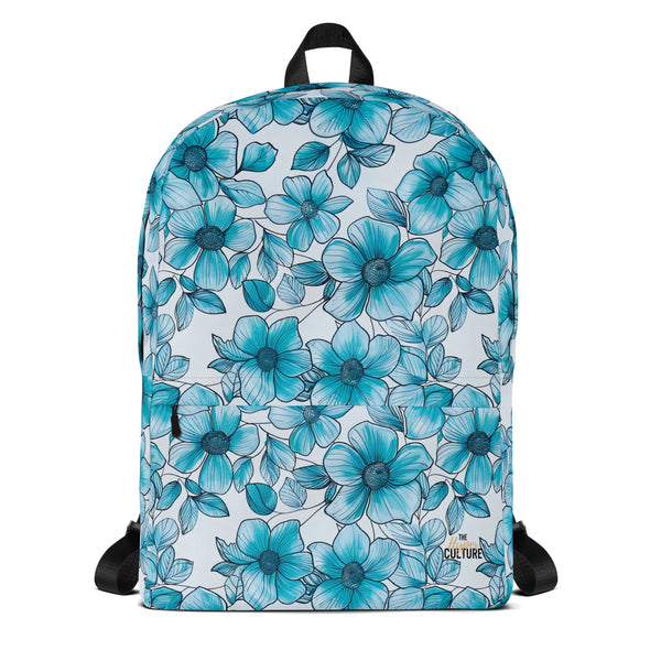 [Floral Bloom] Blue Mystique Backpack