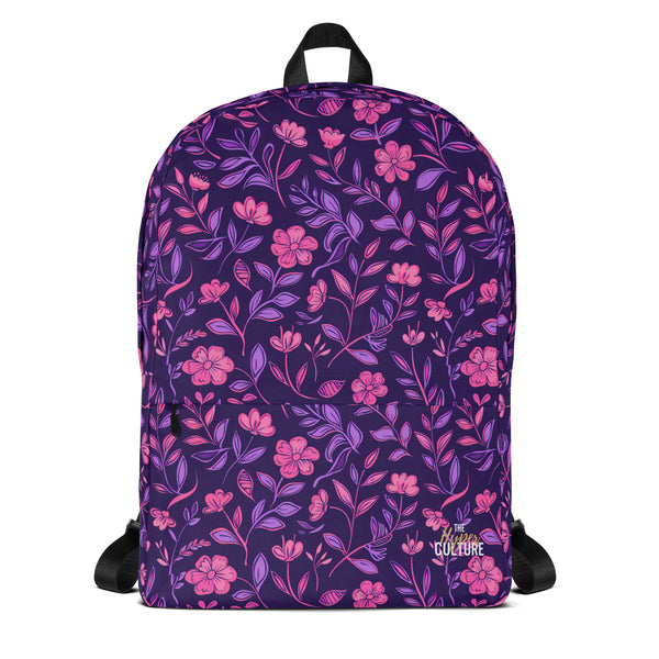 [Floral Bloom] Petal Noir Backpack