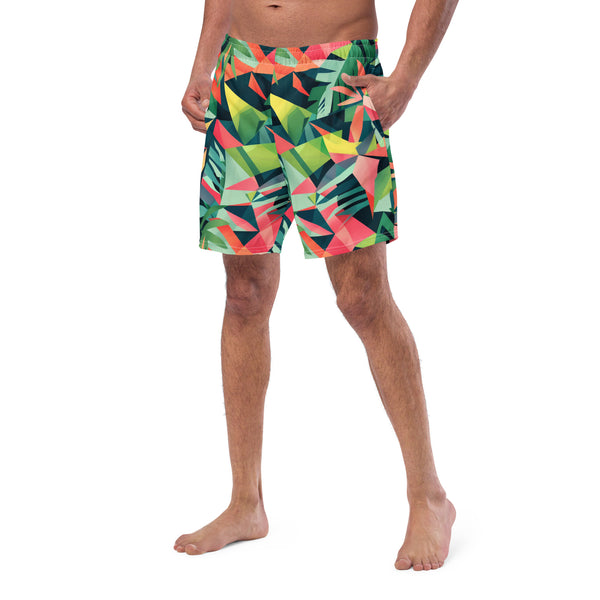 [GeoModa] Tropical Whimsy Men's Swim Trunks