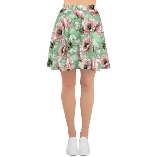 [Floral Bloom] Pastel Blossoms Skater Skirt