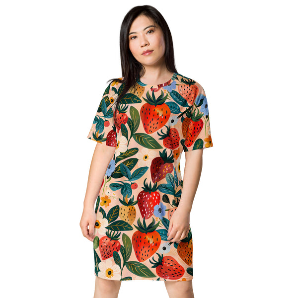 [Fruitilicious] Lush Berry T-shirt Dress