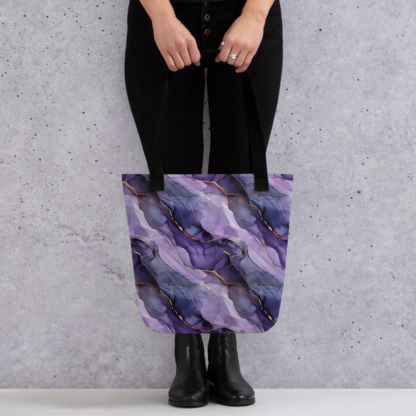 [Luxe Chic] Amethyst Gleam Tote bag