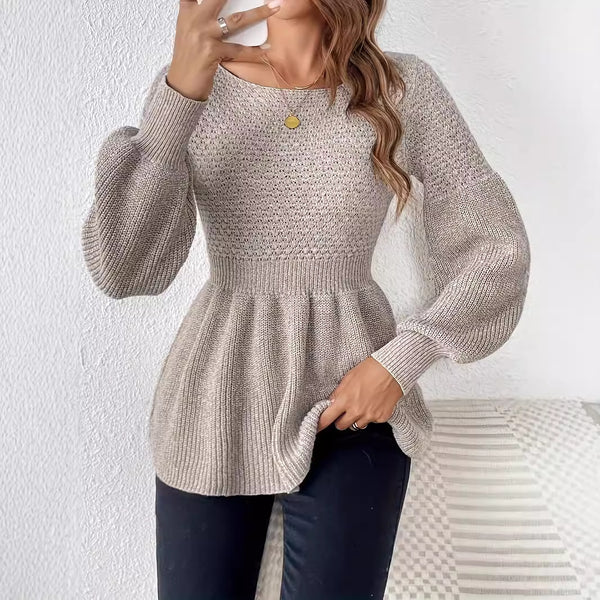 All-match Round Neck Pullover Knitted Sweater