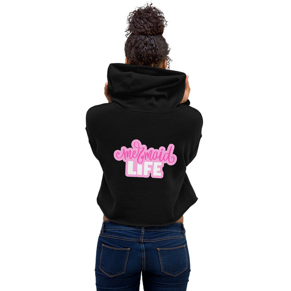 [Pop Toon] Mermaid Life Crop Hoodie