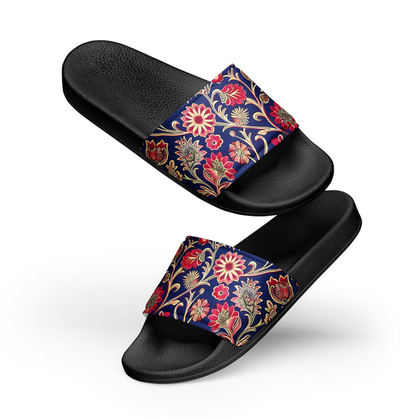 [Floral Bloom] Ruby Heritage Women's Slides