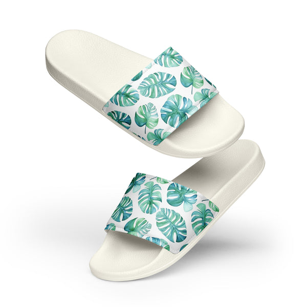 [Floral Bloom] Palm Oasis Women's Slides