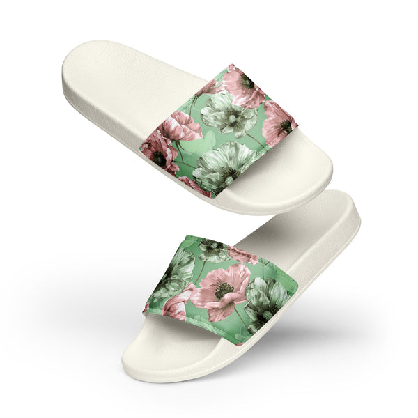 [Floral Bloom] Pastel Blossoms Women's Slides